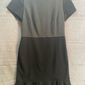 Ann Taylor Black and Gray Dress